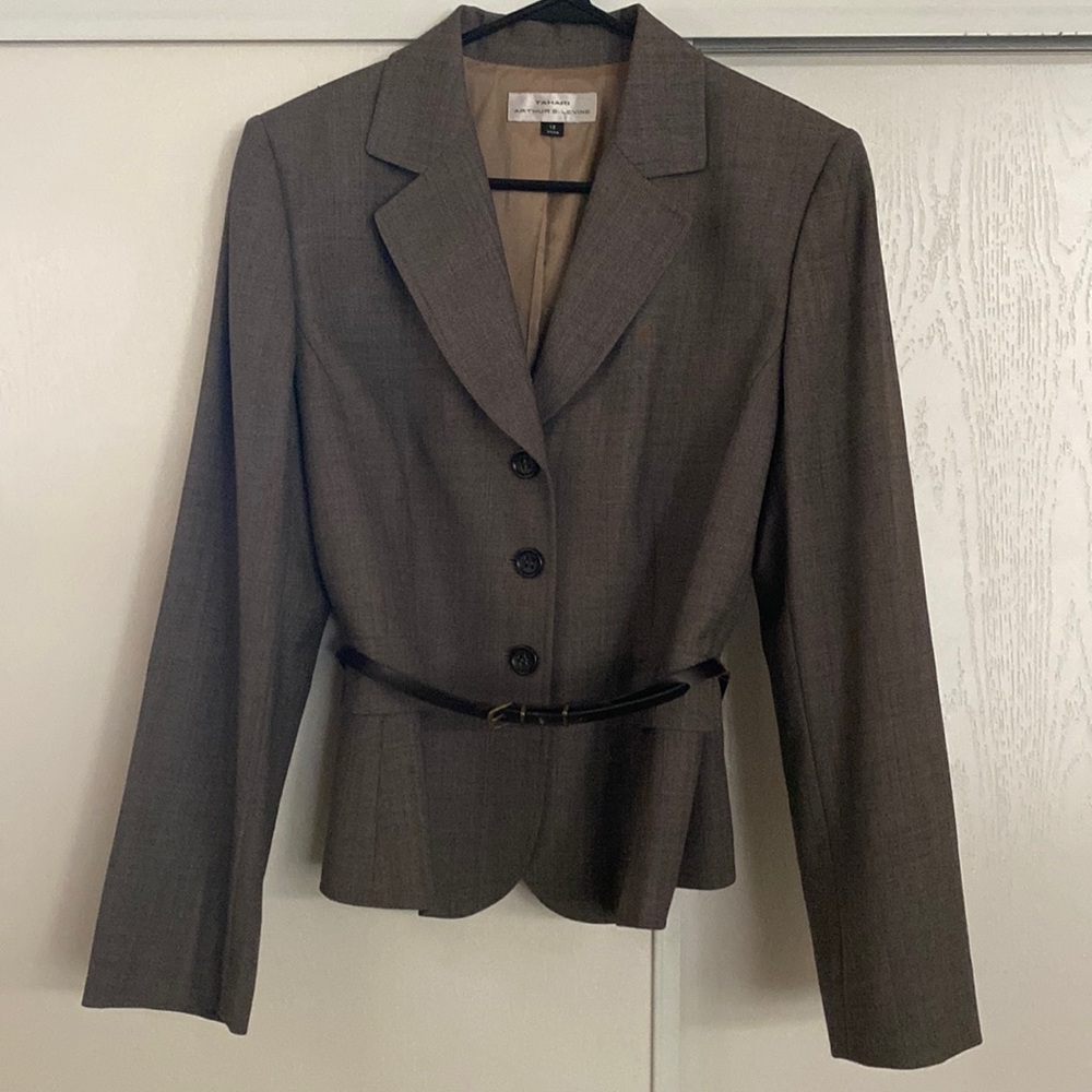 Tahari Belted Blazer